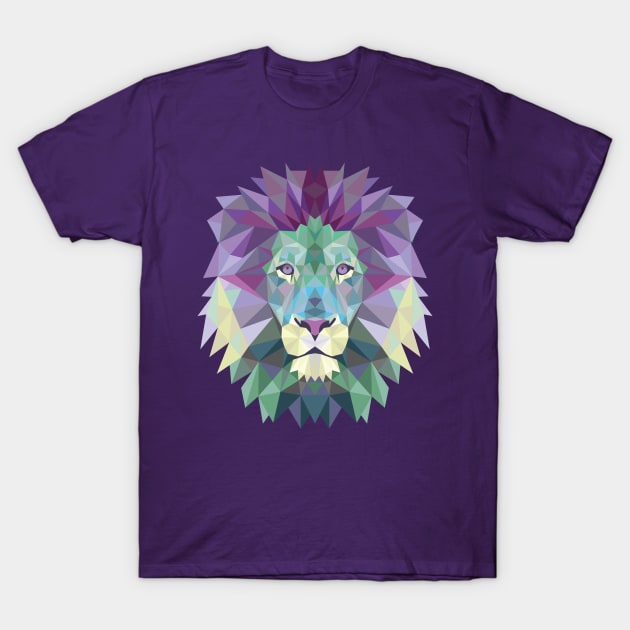 Safari Head Lion T-Shirt by Pixel Poetry